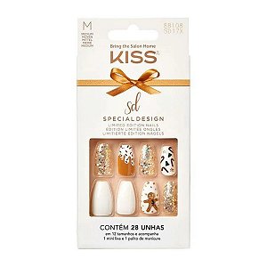 Unhas Postiças Kiss Sd Holly Jolly C/28un Sd17x