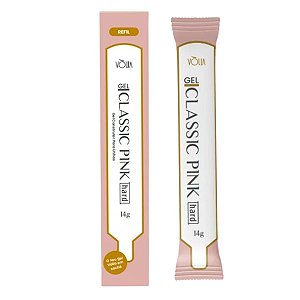 Refil Gel Construtor Para Unhas Vólia Classic Pink Hard 14g