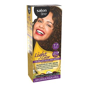 Coloração Suave Salon Line Light Color 7.7 Marrom Dourado