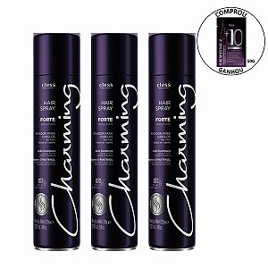 Kit Hair Spray Cless Charming Forte 400ml C/3