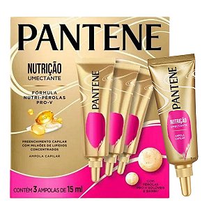Kit Pantene Nutrição: 3 Ampola Umectante 15ml