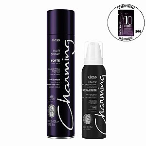 Kit Cless Charming Hair Spray Forte + Mousse Extra Forte
