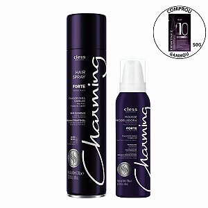 Kit Cless Charming Hair Spray Forte + Mousse Forte