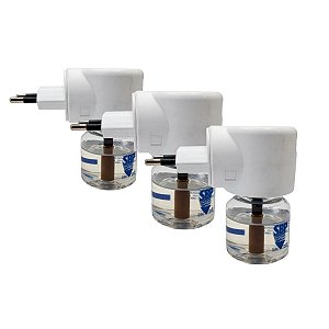 Kit Repelente Elétrico Líquido Sbp Cheiro Suave 32,9ml Com 3