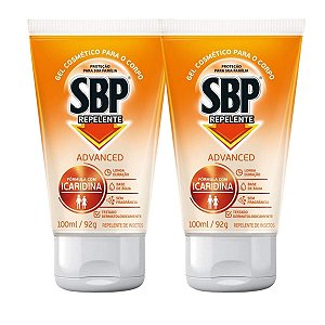 Repelente de Insetos Sbp Advanced Sem Fragrância 100ml Com 2 100ml