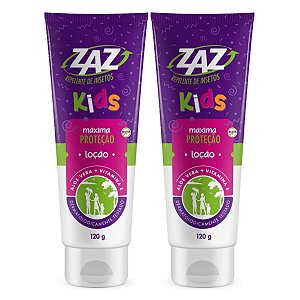 Kit Loção Repelente de Insetos Dahuer Zaz Kids Maxima Proteção Com 2 120g