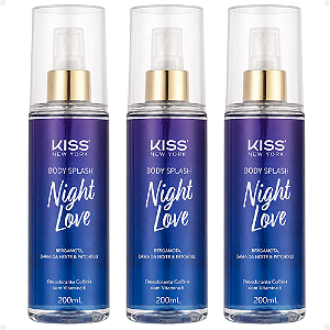 Kit Kiss New York Night Love: 3 Body Spash 200ml