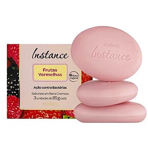 Sabonete em Barra Instance Eudora Frutas Vermelhas 85g C/3un