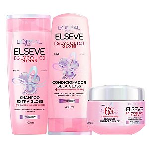 Kit Elseve Glycolic Gloss Com 3