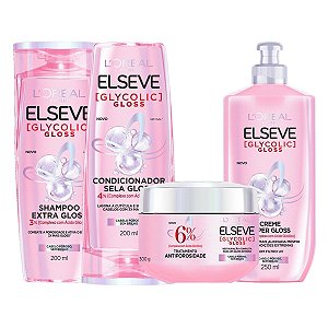 Kit Elseve Glycolic Gloss Com 4