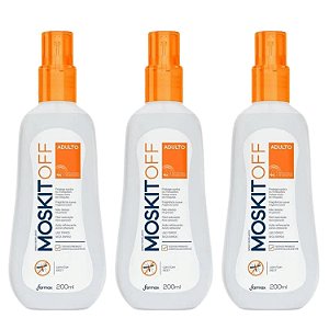 Kit Spray Repelente Farmax MoskitOff Adulto Com 3 200ml