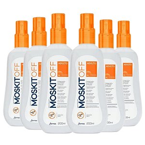 Kit Spray Repelente Farmax MoskitOff Adulto Com 6 200ml