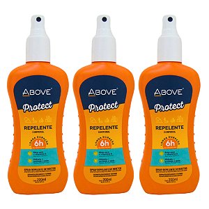 Kit Repelente Corporal Above Protect Com 3 200ml