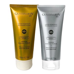 Kit Loção Hidratante Giovanna Baby Gold E Silver 200ml
