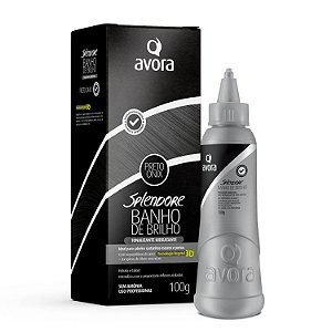 Tonalizante Banho de Brilho Avora Splendore 3D Preto Onix 100g