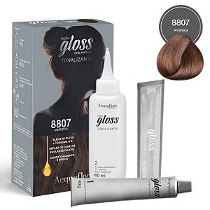 Tonalizante Acquaflora Hidra Gloss 8807 Amêndoa