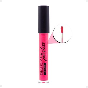 Lipgloss Com Glitter Pink 21 Juicy Kiss 05 4ml