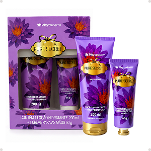 Kit Phytoderm Pure Secret:Loção Hidratante 200ml+ Creme Para As Mãos 60g