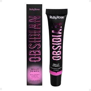 Lip Balm Ruby Rose Obsidian Jelly Jewel Rhodonite Hb-7400-1
