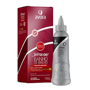 Tonalizante Banho de Brilho Avora Splendore 3D Vermelho Vibrante 100g