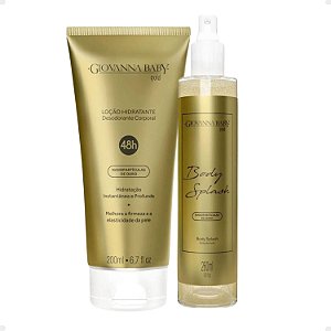 Kit Giovanna Baby Gold: 1 Body Splash e 1 Loção Hidratante