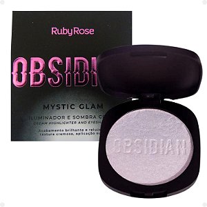 Iluminador e Sombra Cream Ruby Rose Obsidian Mystic Glam Quartz Hb-2600-3