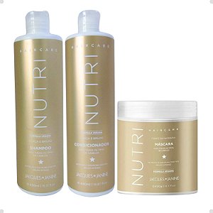 Kit Jacques Janine Hair Care Nutri: Shampoo e Condiciodor 440ml + Máscara 400g