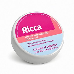 Lenços Removedores De Esmalte Ricca 32 Unidades Cód. 3702