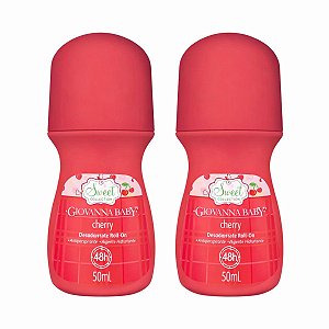 Kit Giovanna Baby: 2 Desodorante Roll-on Cherry