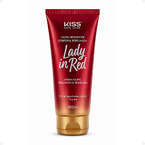 Loção Hidratante Corporal Kiss New York Lady in Red Lcb01b 180ml