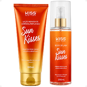 Kit Kiss New York Sun Kisses: Body Splash 200ml e Loção Hidratante 180ml