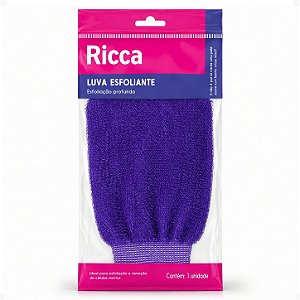 Luva Esfoliante Corporal Ricca Roxa Cód.3442
