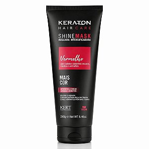 Máscara Matizadora Keraton Kert Shine Mask Vermelho 240g
