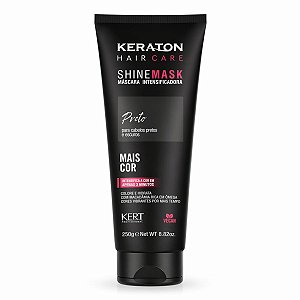 Máscara Intensificadora Keraton Kert Shine Mask Preto 240g