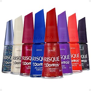 Kit Esmaltes Risqué & Doritos Com 8 8ml