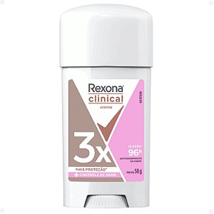 Antitranspirante Em Creme Rexona Clinical Classic 96h 58g