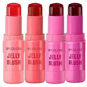 Kit Sp Colors Jelly Blush: Realça Lábios e Bochechas  4 Cores