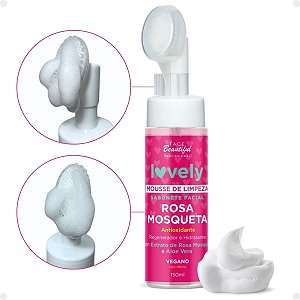 Mousse de Limpeza Face Beautiful Rosa Mosqueta 150ml