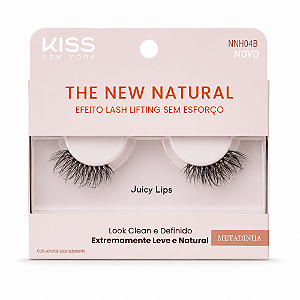Cílios Postiços Kiss New York The New Natural Juicy Lips Metadinha Nnh04bb
