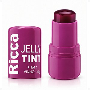 Jelly Tint Ricca 3 em 1 Vinho Cód. 3820