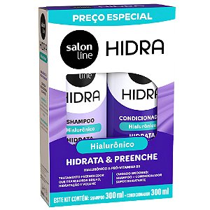 Kit Salon Line Hidra Hidrata e Preenche: Shampoo e Condicionador 300ml