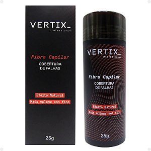 Fibra Capilar Vertix Cobertura de Falhas Castanho Escuro Cód.2812 25g