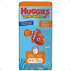 Fraldas Descartáveis Huggies Praia e Piscina M-G 10un