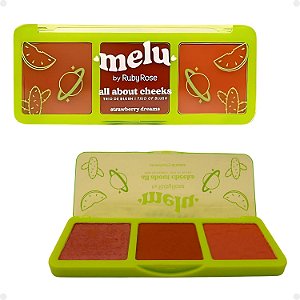 Trio de Blush Melu By Ruby Rose All About Cheeks Strawberry Dreams Rr-1000-3