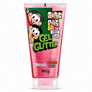 Gel Glitter Corpo e Cabelo Cia da Natureza Turma da Mônica Kids 180g