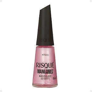 Esmalte Metálico Risqué ManiCores Não Esquece do Gritti 8ml