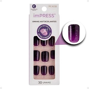 Unhas Autocolantes Quadrado Curto Kiss Ny imPress After Thought Imc303b