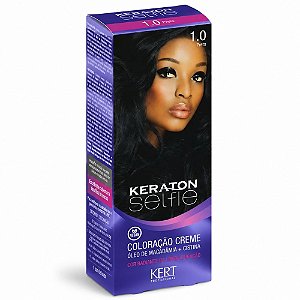 Coloração Creme Kert Keraton Selfie 1.0 Preto