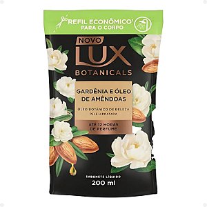 Refil Sabonete Líquido Lux Botanicals Gardênia e Óleo de Amendôas 200ml