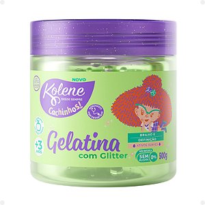 Gelatina Capilar Com Glitter Kolene Cachinhos 500g